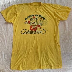 Vintage Yellow T-Shirt Sz Small